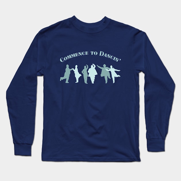 Laurel & Hardy - Commence to Dancin' (Triple - V2) Long Sleeve T-Shirt by PlaidDesign